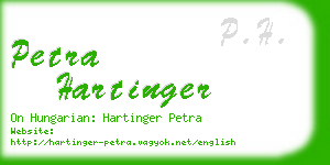 petra hartinger business card